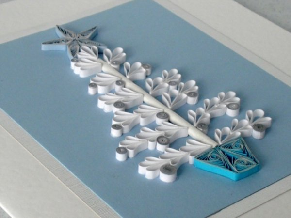 Квиллинг зимние картины