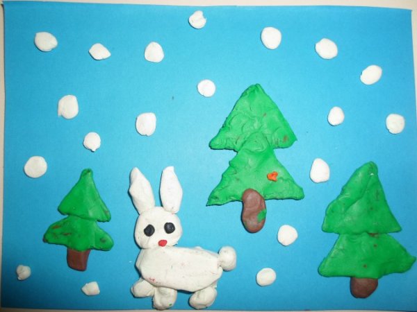 Лепка в средней группе на тему новый год