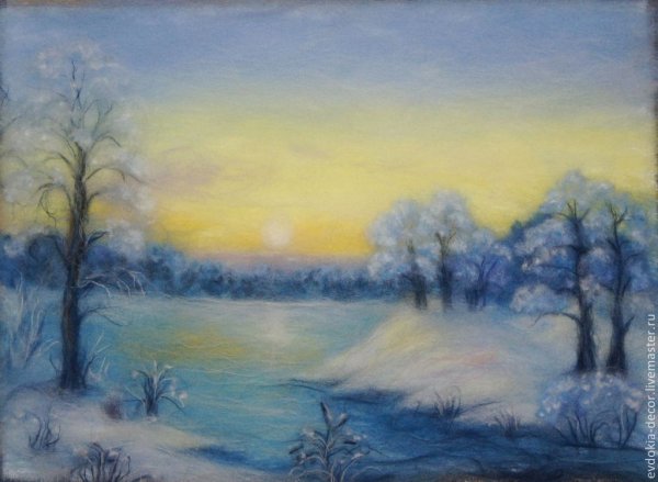 Екатерины Пискуновой шерстяная живопись