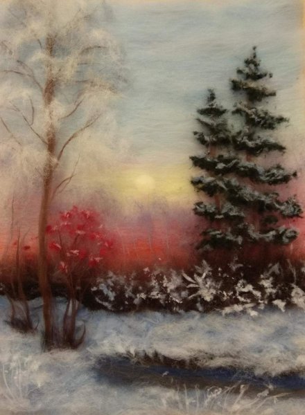 Екатерина Грибова живопись шерстью