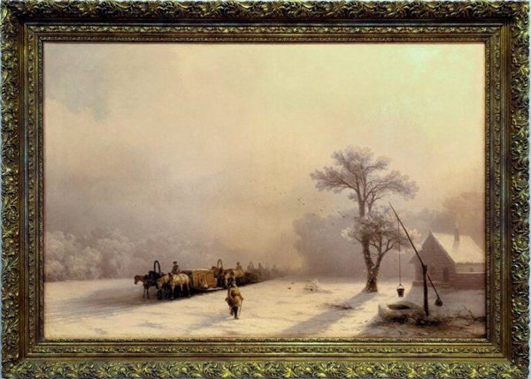 Иван Константинович Айвазовский – «зимний пейзаж», 1876