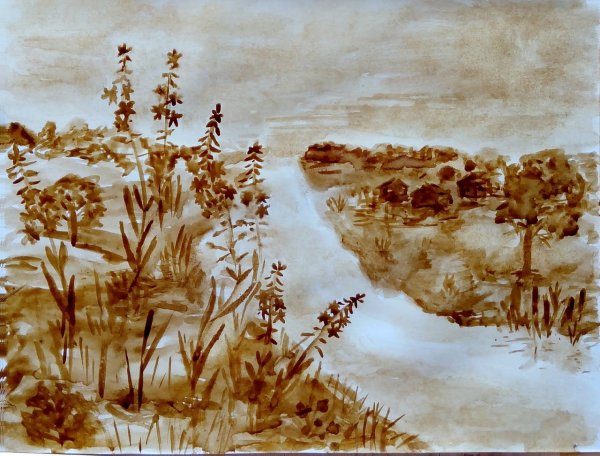 Пейзаж чаем