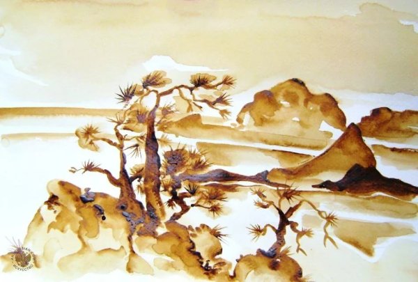 Пейзаж кофем