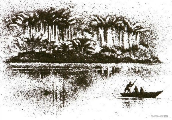 Аппликация из чая