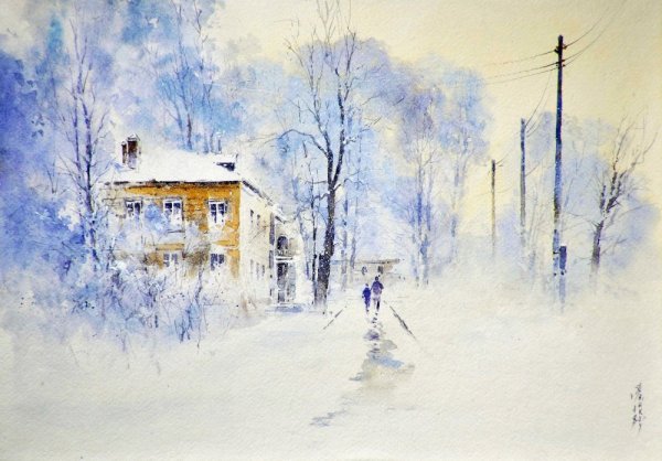 Художник Игорь Хайков акварель