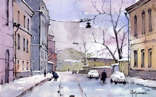 Арбатский дворик Булат Окуджава