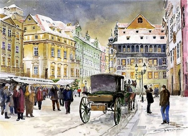 Юрий Шевчук картины Прага