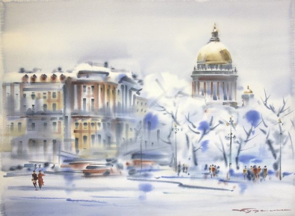 Константин Кузема зима Петербург