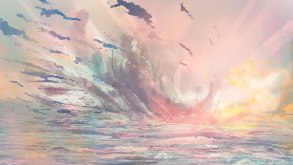 Абстракция в пастельных тонах