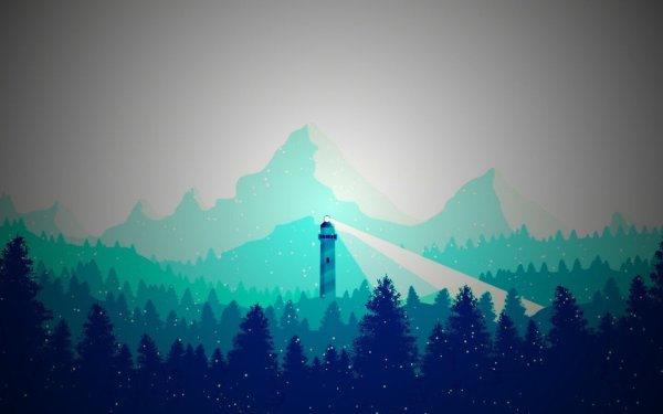 Зимний пейзаж Минимализм