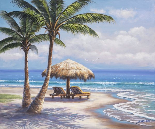 Пальмы живопись