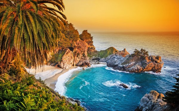 Калифорния водопад MCWAY Falls