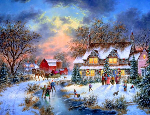 Томас Кинкейд Winter Lamplight Manor