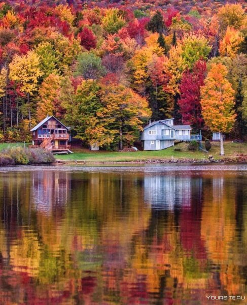 Вермонт река домики