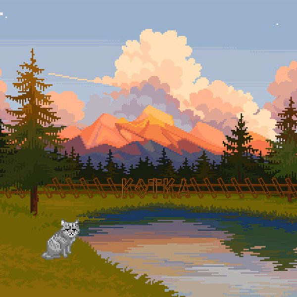 Пиксельные пейзажи леса