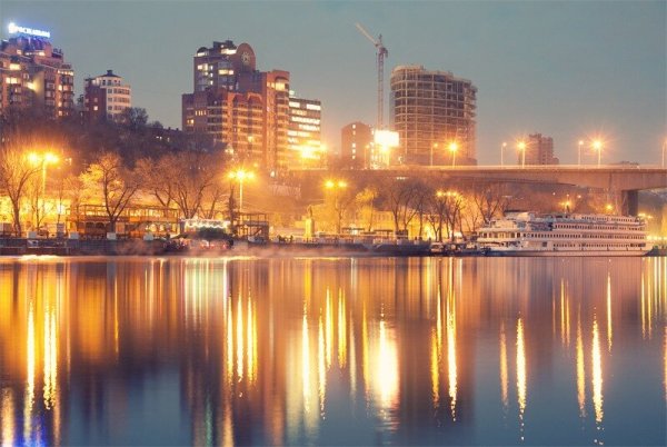 Набережная Ростова-на-Дону в декабре