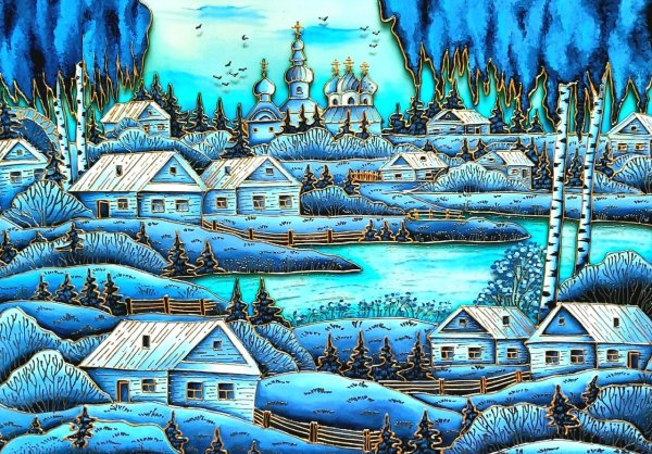 Гжельский пейзаж