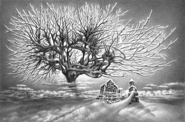 Гризайль деревня