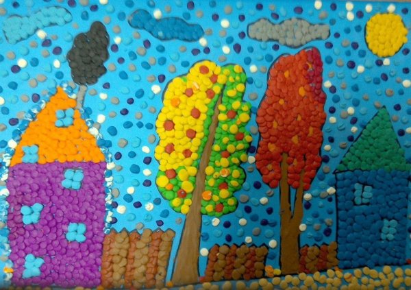 Пластилиновые аппликации для детей