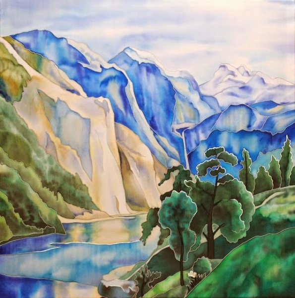 Горячий батик горы