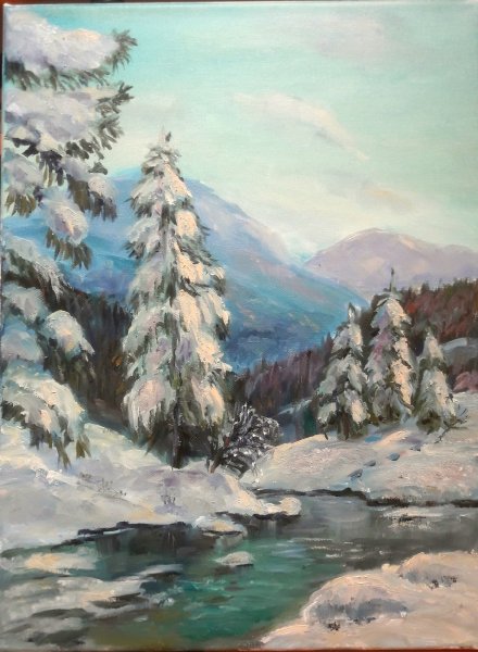 Вещилов Константин Александрович зимний пейзаж