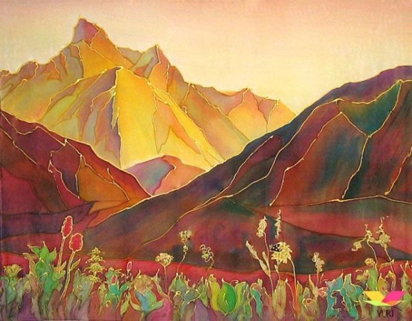 Горячий батик горы