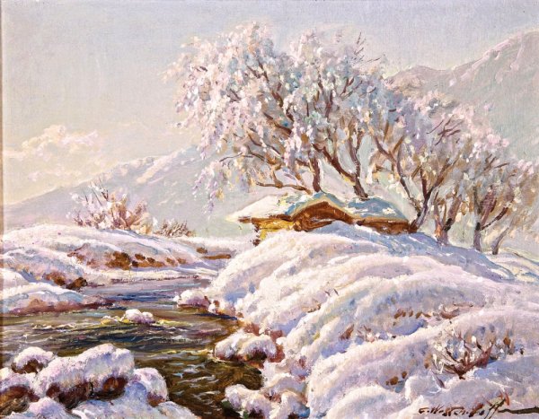 Вещилов Константин Александрович зимний пейзаж