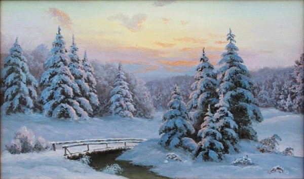Художник Александр Колотилов. Зима
