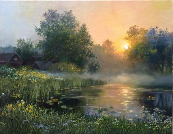 Картина Rene Charles река