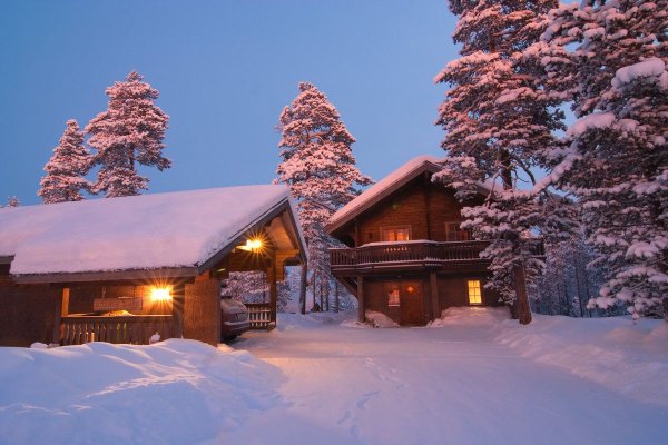 Финляндия зима Лапландия