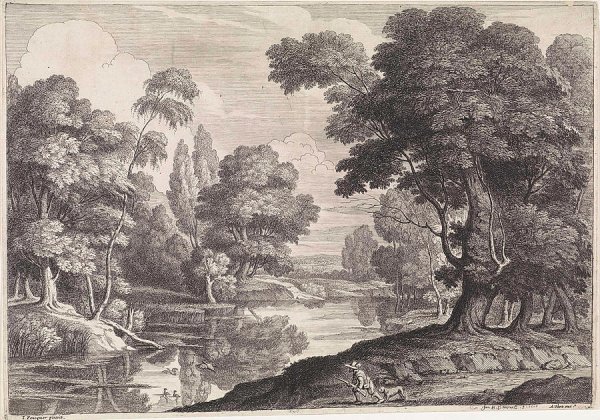 «Пейзаж в окрестностях Парижа» (1937, офорт)