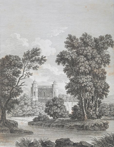 Пейзаж в офорте акватинта