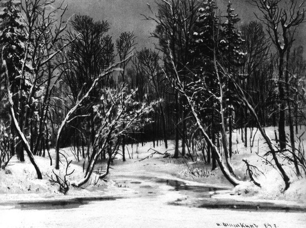 Шишкин Иван Иванович зимний лес