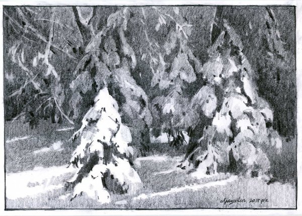 Шишкин гризайль