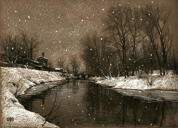 Пейзаж рисунок