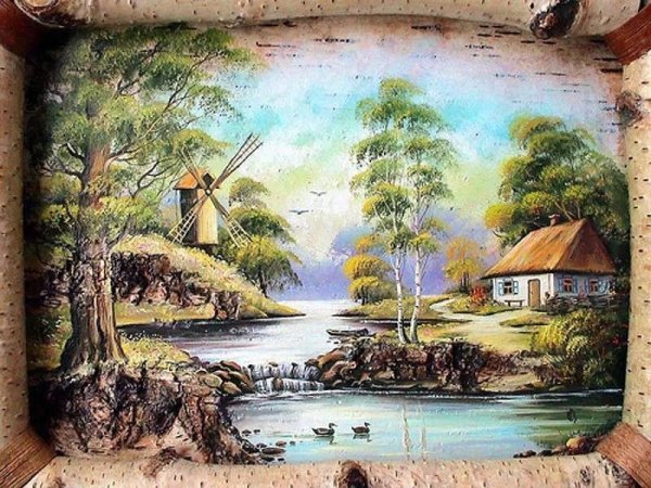 Пейзажи для декупажа