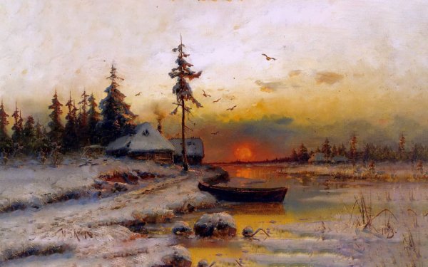 Клевер ю. ю. зимний пейзаж. 1881