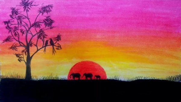 Пейзажи для срисовки