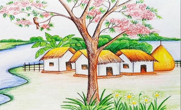 Скетчбук пейзажи