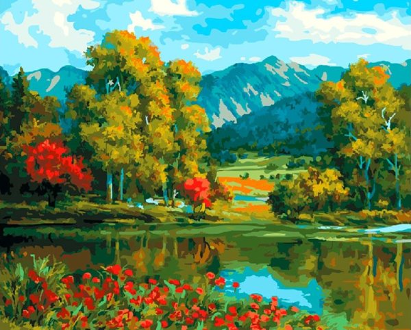 Корейский художник Kang Jung ho (강정호). Пейзажи.