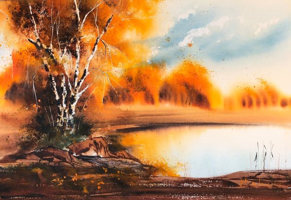 Венета Дочева акварель пейзажи