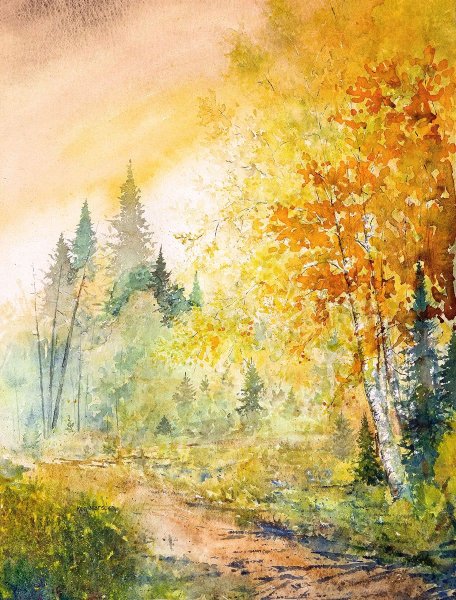 Марина Трушникова осенний пейзаж