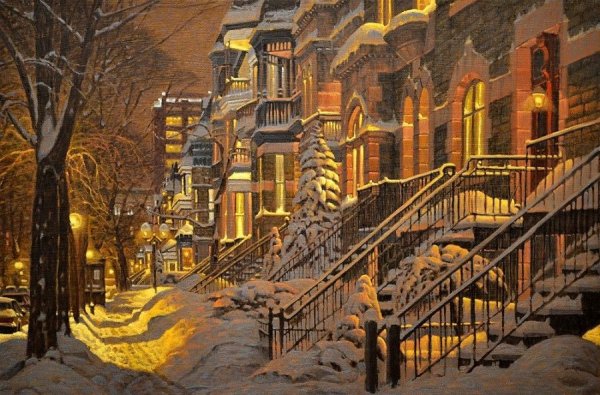 Художник Ричард Савойя зима