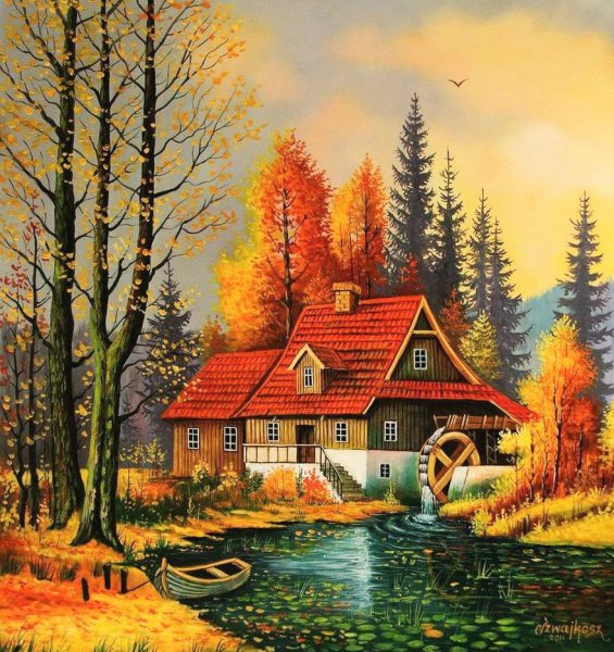 Диамонд Пайнтинг пейзаж алмазная живопись