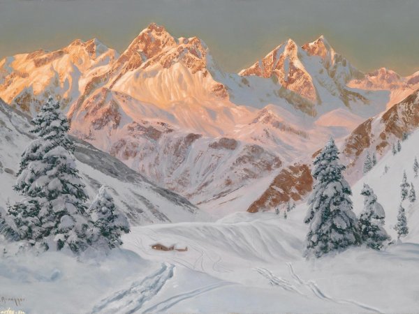 Алоис арнеггер художник горный пейзаж