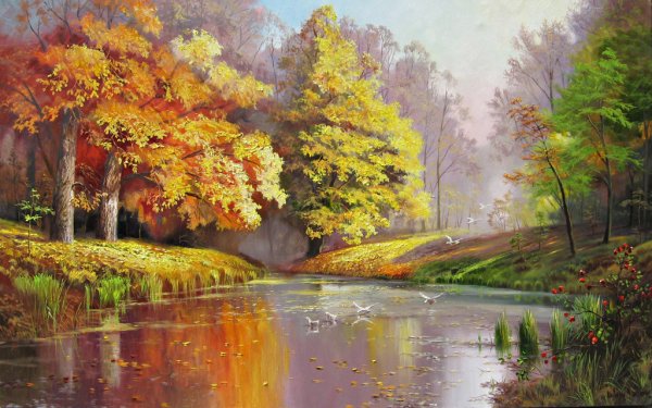 Осенние пейзажи художника Светланы Грохотовой