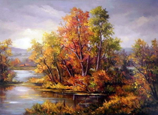 Anca Bulgaru художник осень
