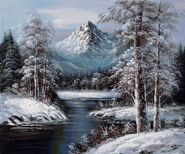 Пейзажи Михаила Сатарова Горная река