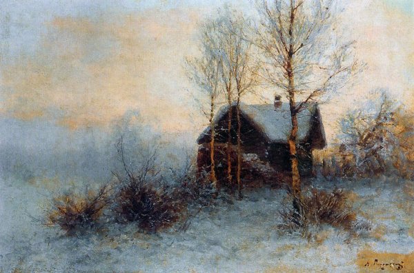 Алексей Кондратьевич Саврасов зимний пейзаж. Иней