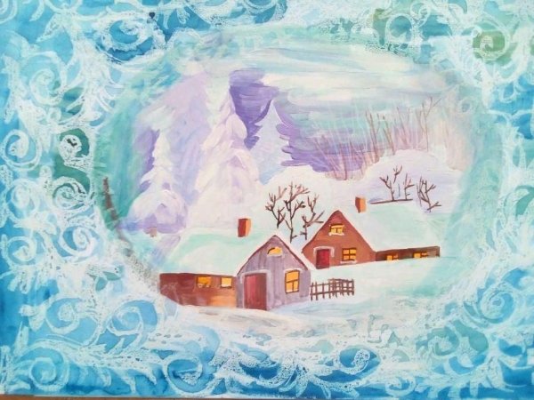 Зимние узоры рисунки